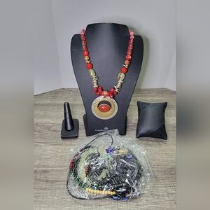 Jewelry bundle with brand stands